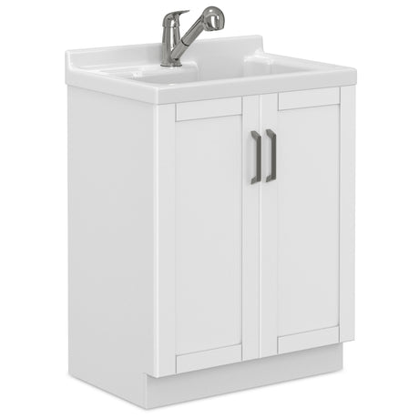Kyle - Laundry Cabinet & Faucet And Stainless Steel Sink - view 3