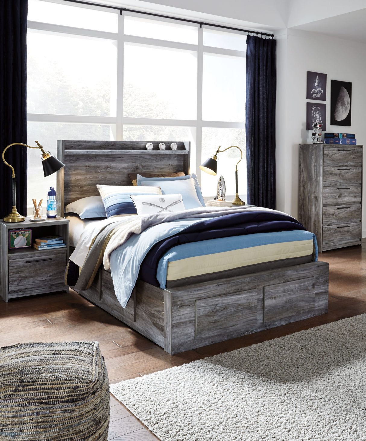 Baystorm - LED Panel Bed by Signature Design by Ashley® | Bel Furniture
