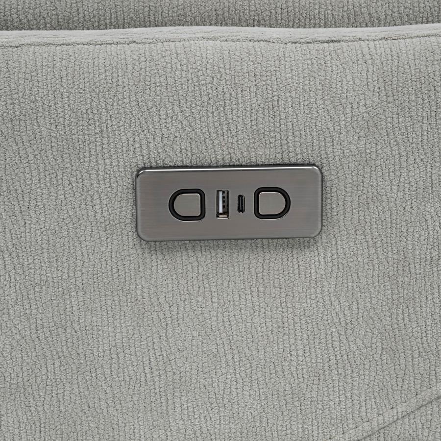 Adler - Upholstered Power Swivel Glider Recliner