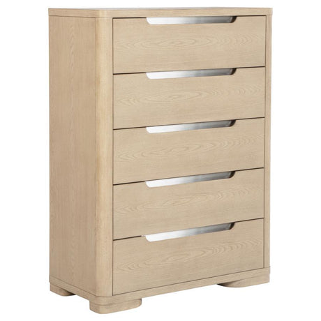 Ladera - 5-Drawer Bedroom Chest Of Drawers - Light Elm by Coaster Fine Furniture | Bel Furniture