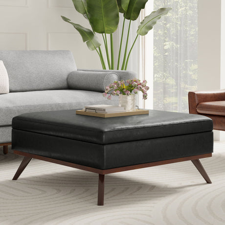Owen - Multifunctional Square Coffee Table Storage Ottoman - view 78