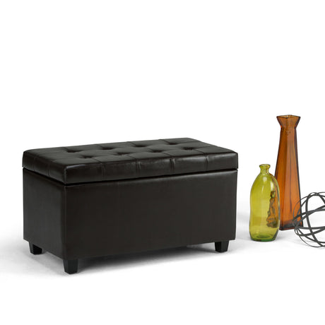 Cosmopolitan - Storage Ottoman Bench With Open Bottom - Tanners Brown - view 7