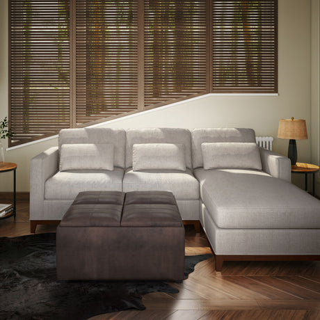 Avalon - Upholstered Square Coffee Table Storage Ottoman - view 15