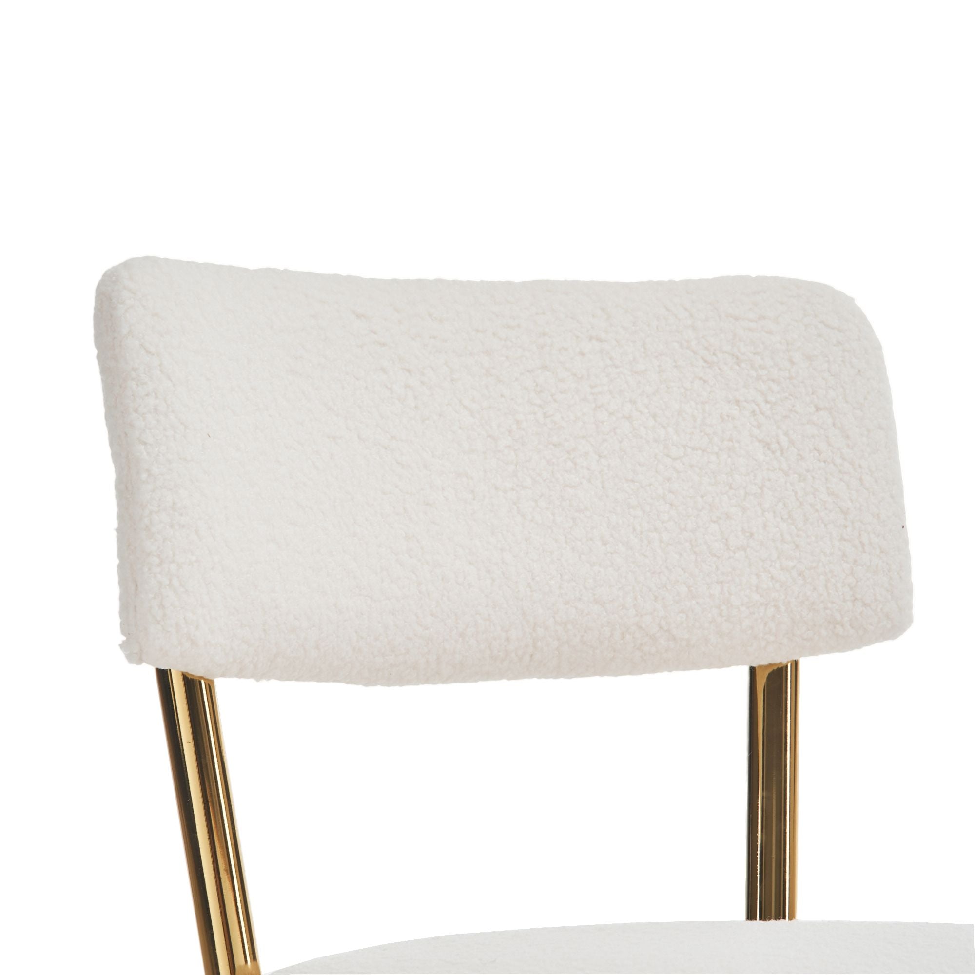 Modern Teddy Fabric Upholstered Bar Stools