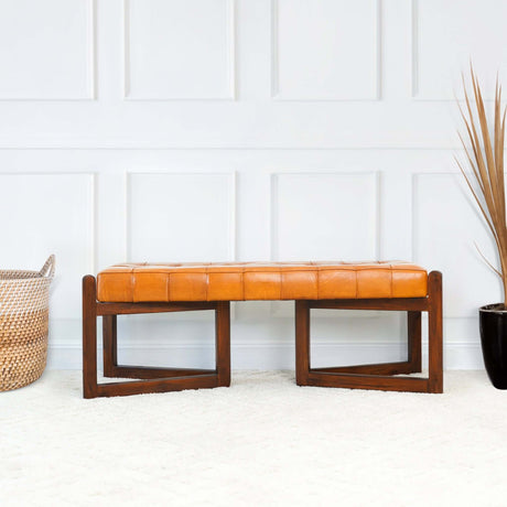 Riley - Bench - Brown / Rustic / Tan - view 11