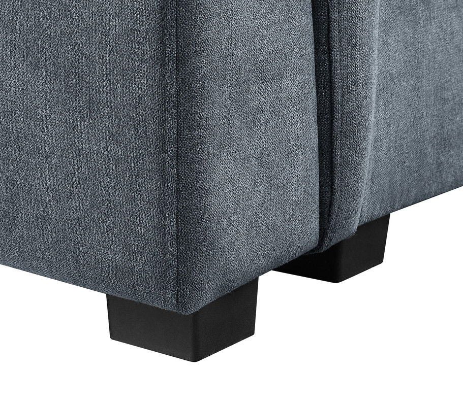 Isla - Fabric Sectional Sofa With Ottoman by Lilola Home | Bel Furniture