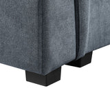 Isla - Fabric Sectional Sofa With Ottoman by Lilola Home | Bel Furniture