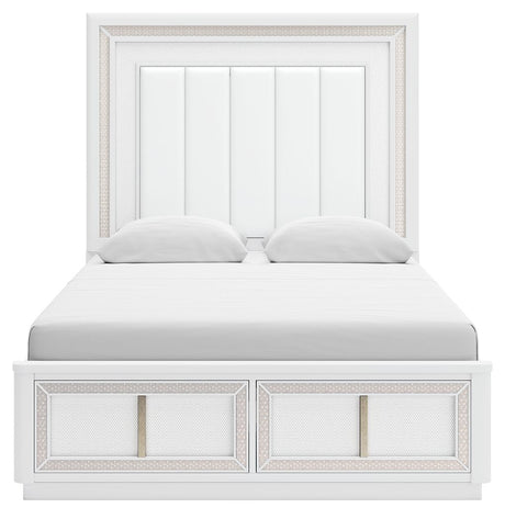 Chalanna - Upholstered Storage Bed by Signature Design by Ashley® | Bel Furniture