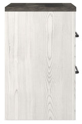 Gerridan - Two Drawer Night Stand - White / Gray
