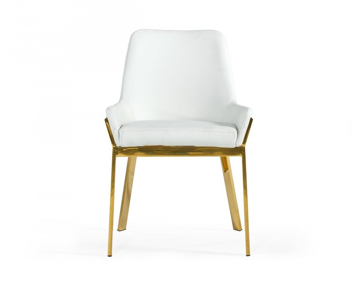 Dining Chair - White Gold