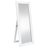 Cadence - Tempered Glass Full Length Mirror White by Coaster Fine Furniture | Bel Furniture