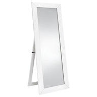 Cadence - Tempered Glass Full Length Mirror White by Coaster Fine Furniture | Bel Furniture