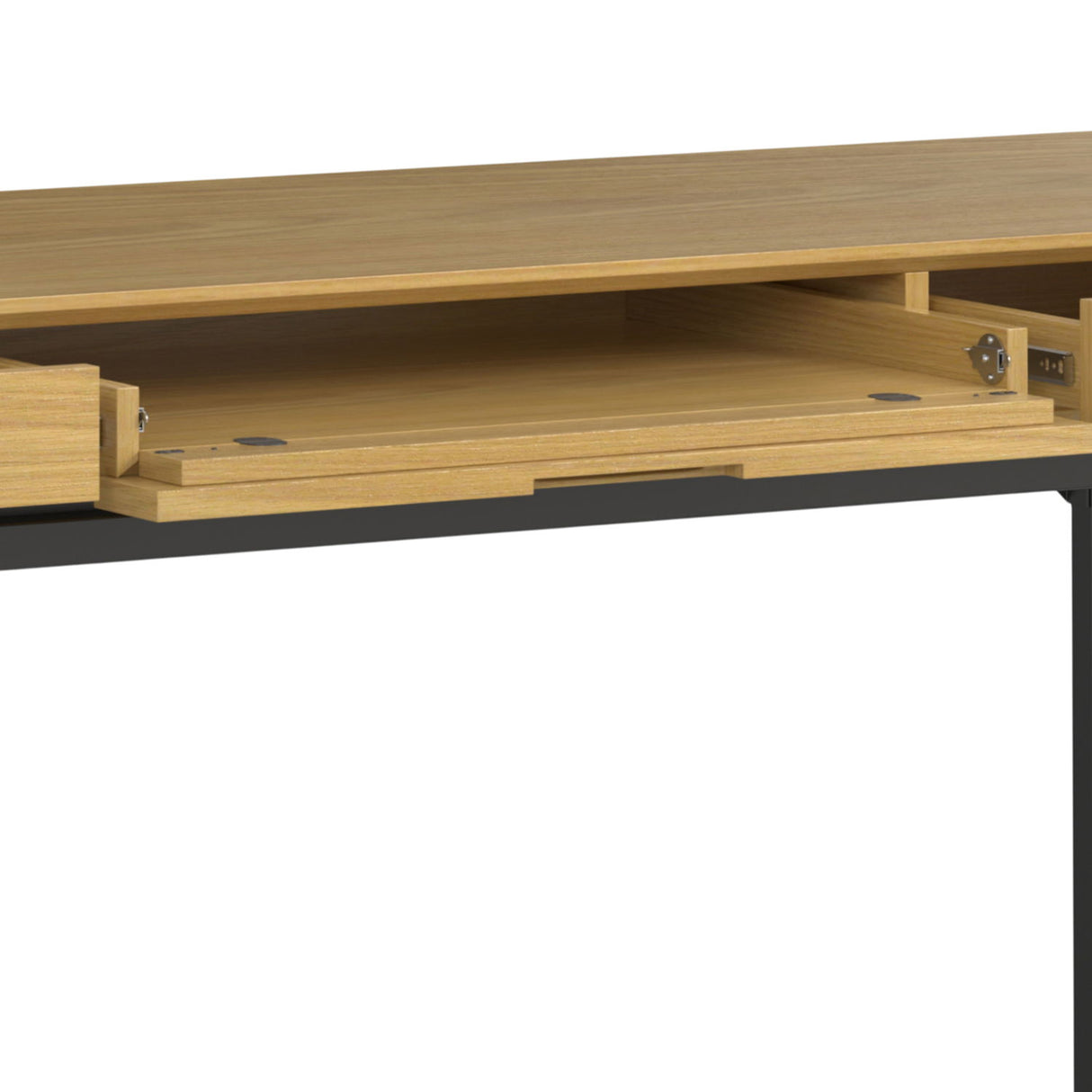 Banting - Mid Century Handcrafted Wide Desk by Simpli-Home | Bel Furniture