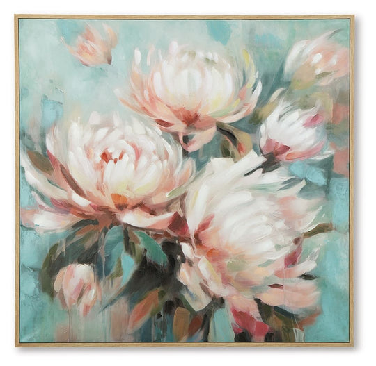 Parryville - Aqua / Pink - Wall Art by Signature Design by Ashley® | Bel Furniture