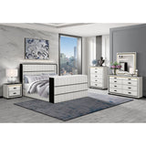 Isaiah - 5 Piece Bedroom Set With TV Lift-LED, Speakers And Fireplace