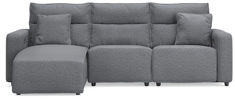 Modmax II - Reclining Sectional - Salt And Pepper - view 30