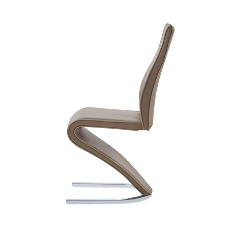 Tony - Dining Chairs (Set of 2) - Brown / Beige - view 8