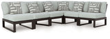 Beachloft - Outdoor Sectional Black 6 Pc. Sectional by Signature Design by Ashley® | Bel Furniture