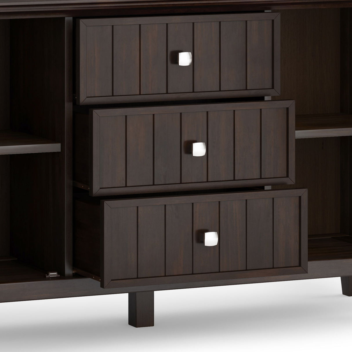 Bedford - Sideboard Buffet - Dark Tobacco Brown by Simpli-Home | Bel Furniture