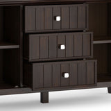 Bedford - Sideboard Buffet - Dark Tobacco Brown by Simpli-Home | Bel Furniture