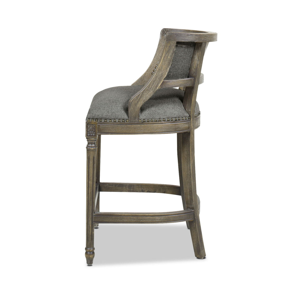 Paris - Farmhouse Counter Height Bar Stool With Backrest by Jennifer Taylor Home | Bel Furniture