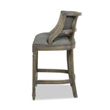 Paris - Farmhouse Counter Height Bar Stool With Backrest by Jennifer Taylor Home | Bel Furniture