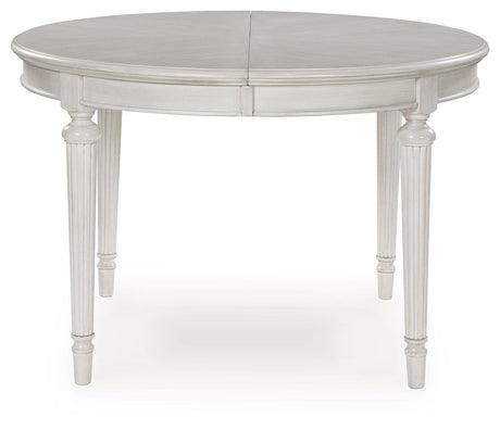 Montelaine - Antique White - Oval Dining Room Extension Table by Benchcraft® | Bel Furniture
