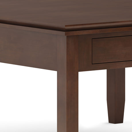 Artisan - Square Coffee Table - Russet Brown by Simpli-Home | Bel Furniture