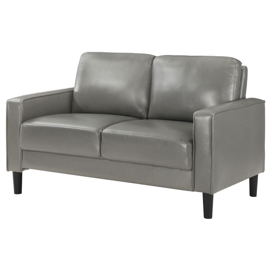 Ruth - Upholstered Track Arm Loveseat by Coaster Fine Furniture | Bel Furniture