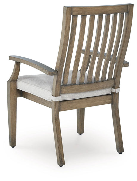 Rainier Ranch - Brown / Beige - Arm Chair With Cushion (Set of 2) by Signature Design by Ashley® | Bel Furniture