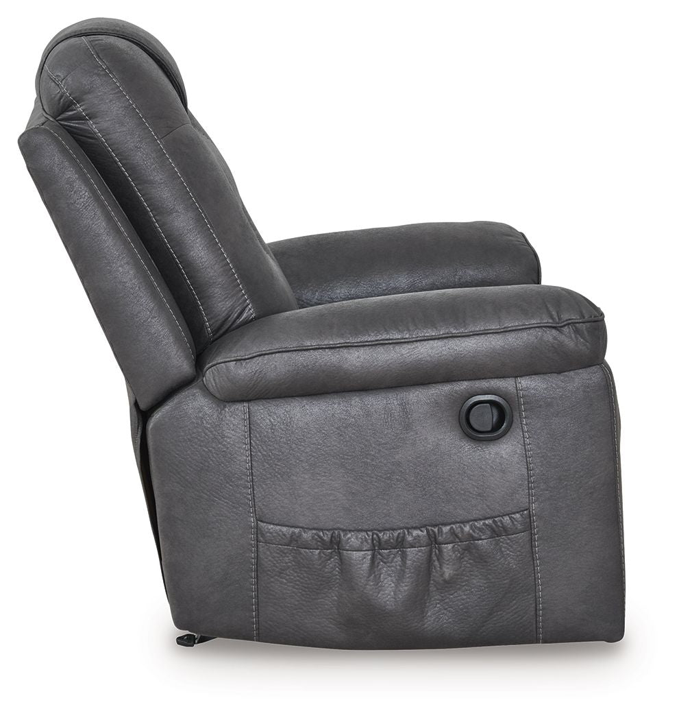 Stockworth - Granite - Rocker Recliner by Signature Design by Ashley® | Bel Furniture