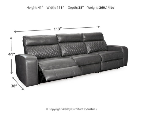 Samperstone - Power Reclining Sectional - view 26