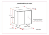 Lowry - Medium Handcrafted Storage Cabinet