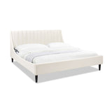 Aspen - Vertical Tufted Modern Headboard Platform Bed Set by Jennifer Taylor Home | Bel Furniture