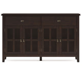 Artisan - Large 4 Door Sideboard Buffet - Dark Chestnut Brown