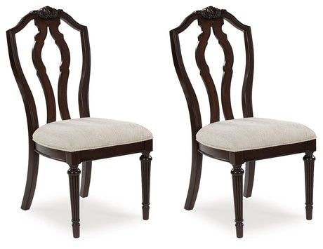 Lavinton - Tan / Brown - Dining Upholstered Side Chair (Set of 2) by Signature Design by Ashley® | Bel Furniture