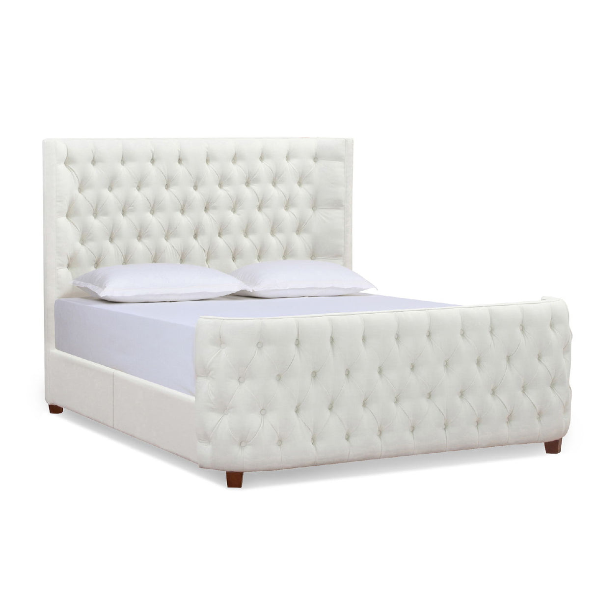 Brooklyn - Tufted Panel Bed Headboard And Footboard Set by Jennifer Taylor Home | Bel Furniture