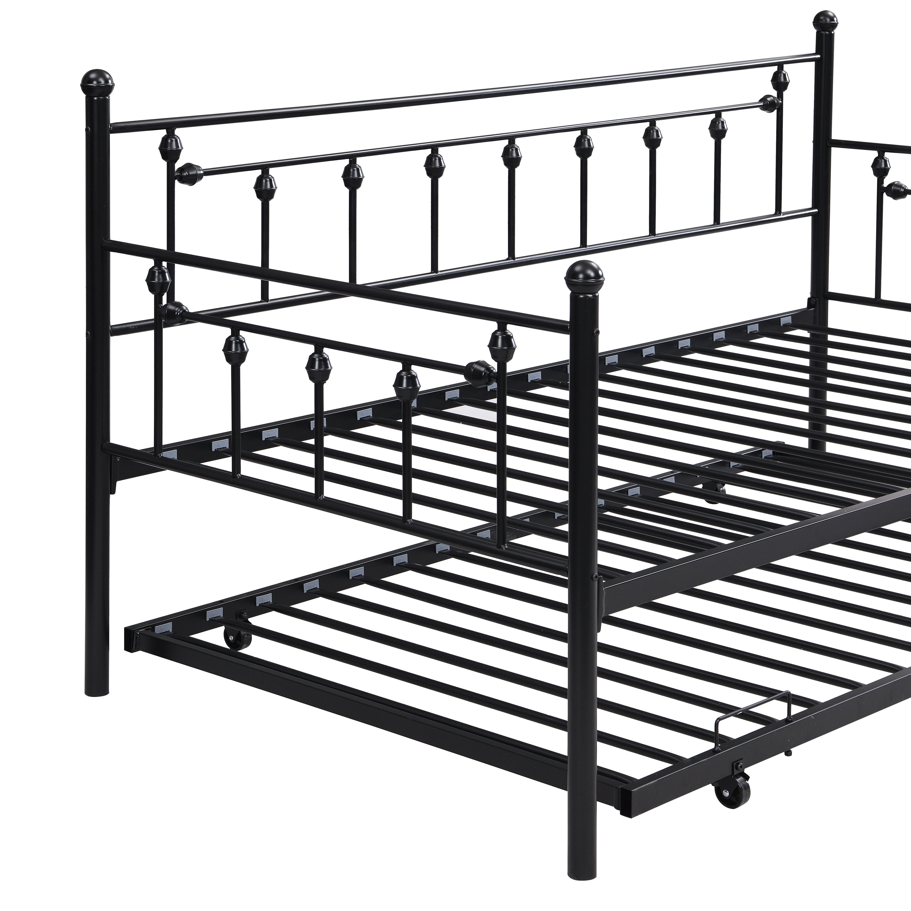 Twin Daybed With Trundle - Black