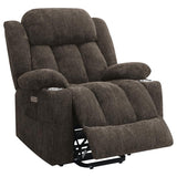 Houston - Upholstered Power Lift Recliner Chair by CoasterEveryday | Bel Furniture