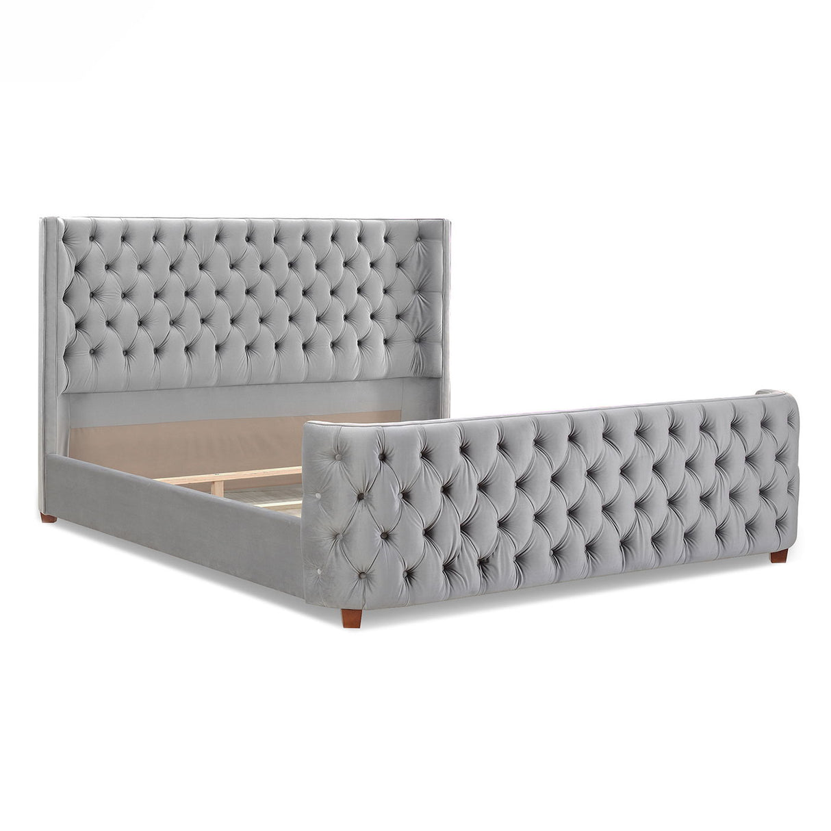 Brooklyn - Tufted Panel Bed Headboard And Footboard Set by Jennifer Taylor Home | Bel Furniture