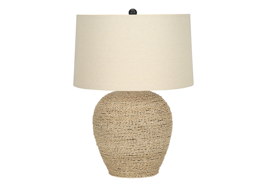 Lighting, Table Lamp, Rattan, Resin, Transitional - Beige