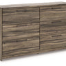 Elbrim - Six Drawer Dresser Dark Brown Dressers by Signature Design by Ashley® | Bel Furniture