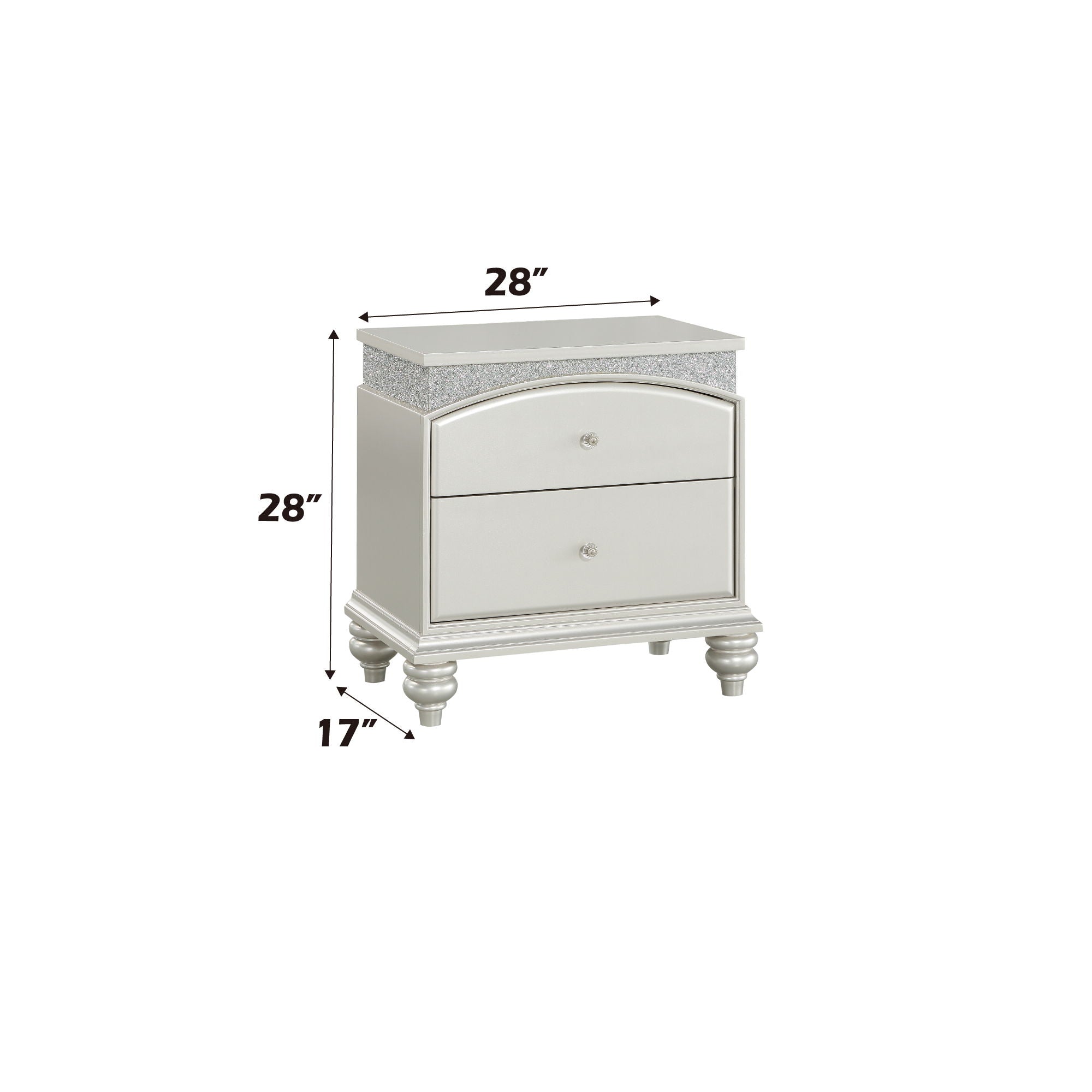 Maverick - Night Stand - Silver