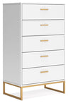 Socalle - Drawer Chest White 5 Drawers by Signature Design by Ashley® | Bel Furniture