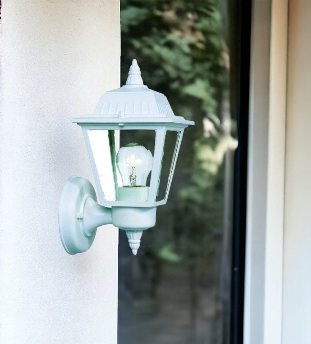 Cast Outdoor Wall Light - White