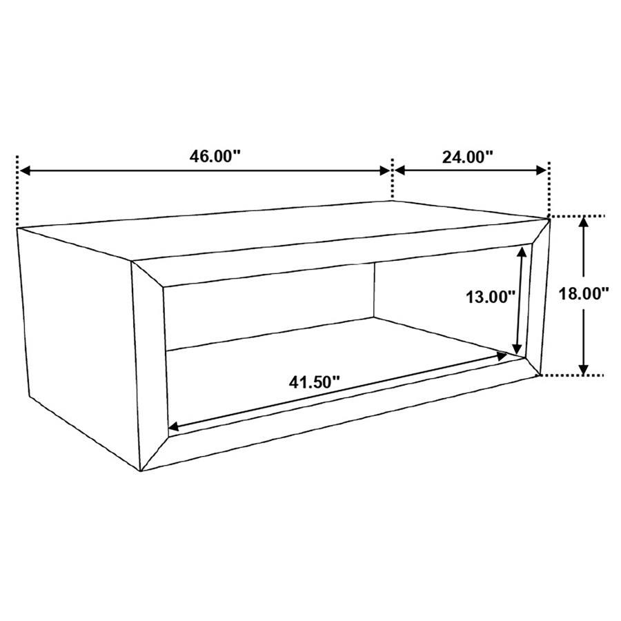 Benton - Rectangular Solid Wood Coffee Table - Natural