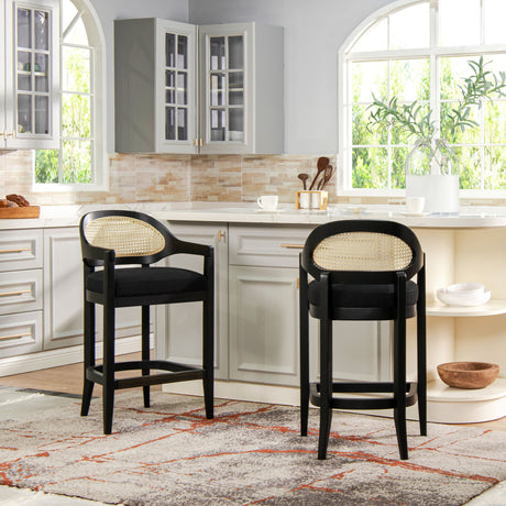 Americana - Mid-Century Modern Cane Back Counter Stool - view 63