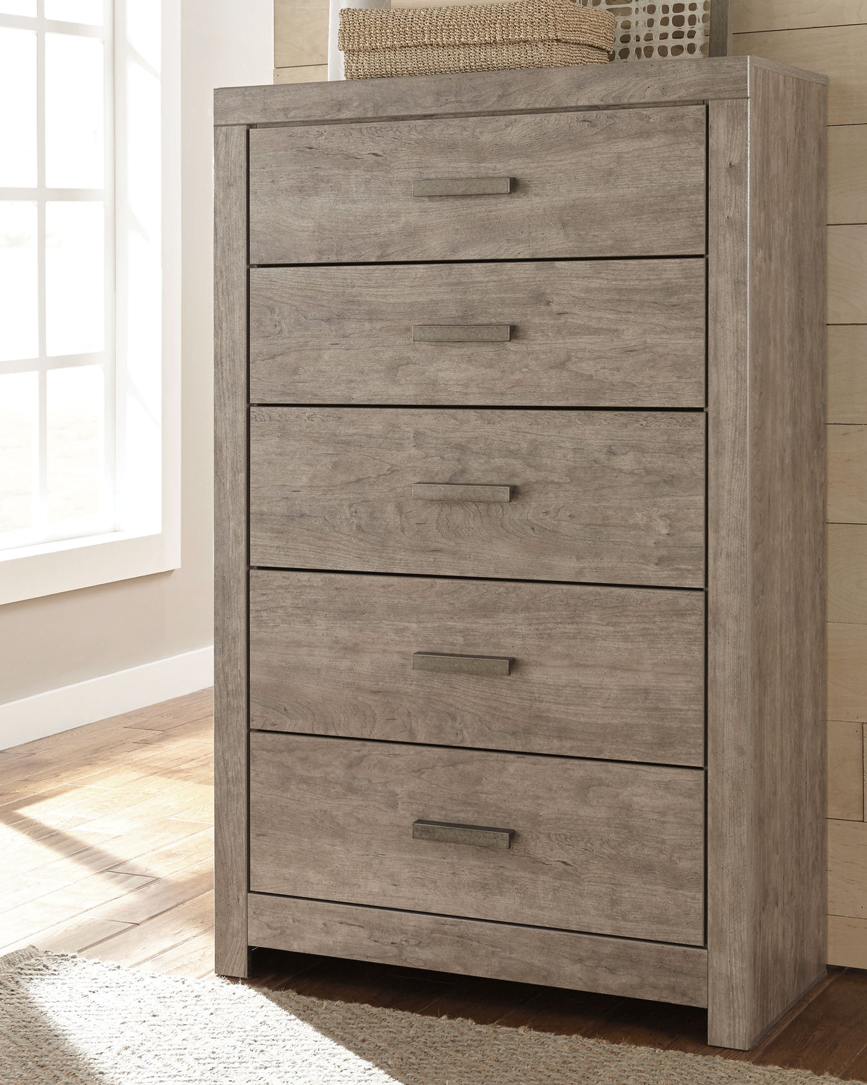 Culverbach - Gray - Five Drawer Chest by Signature Design by Ashley® | Bel Furniture