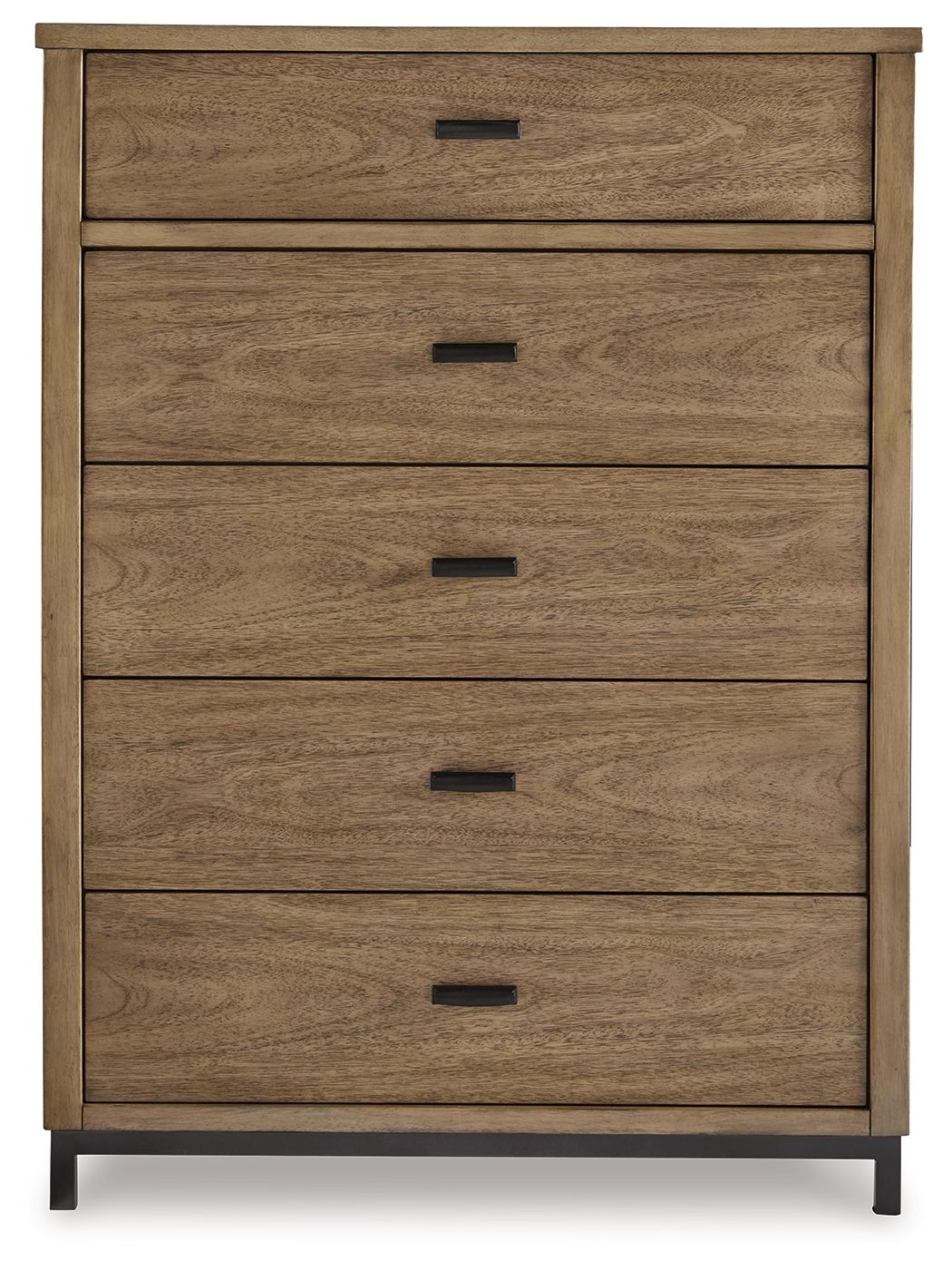 Tomtyn - Light Brown - Five Drawer Chest by Benchcraft® | Bel Furniture