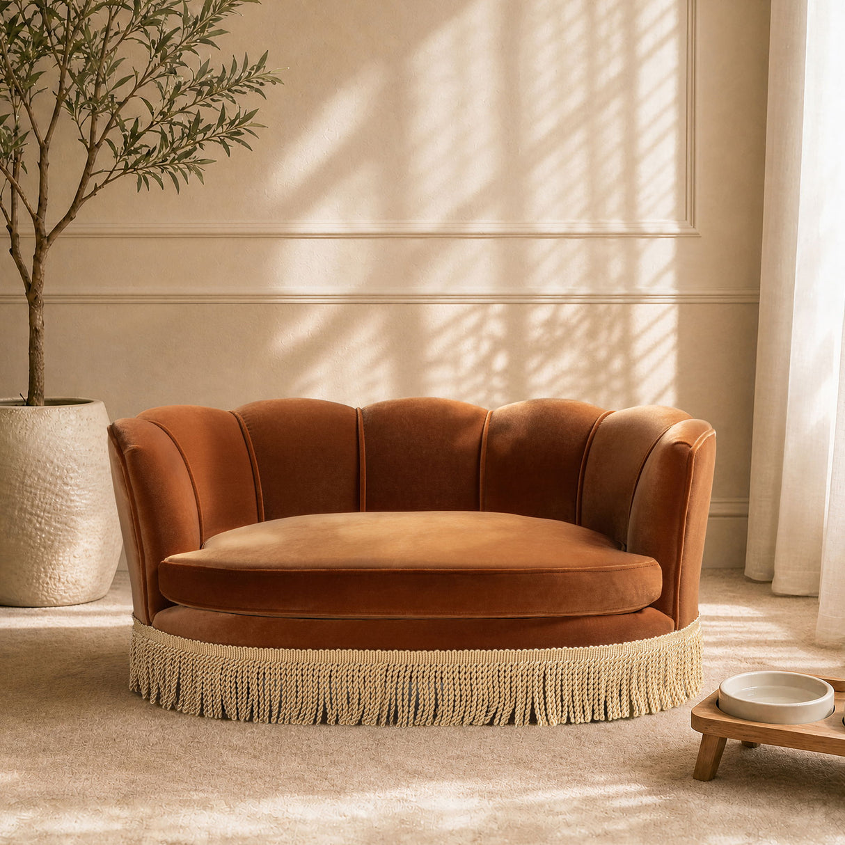 Clara - Scalloped Pet Sofa Bed